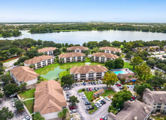 aerial view at Village Lakes, Orlando, Florida